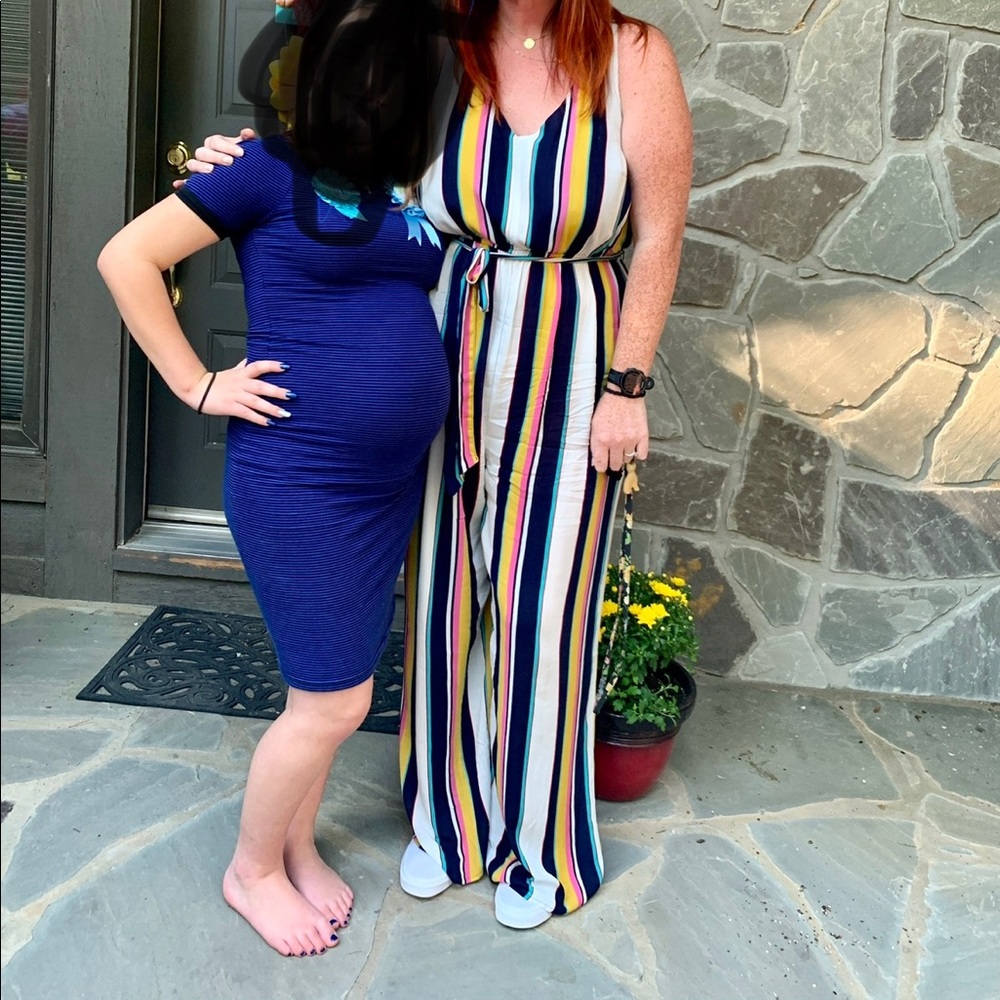 Striped romper